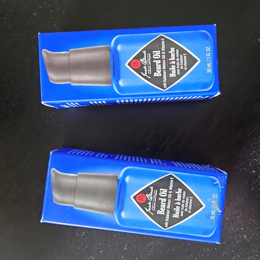 2 bottles of Jack Black Beard Oil